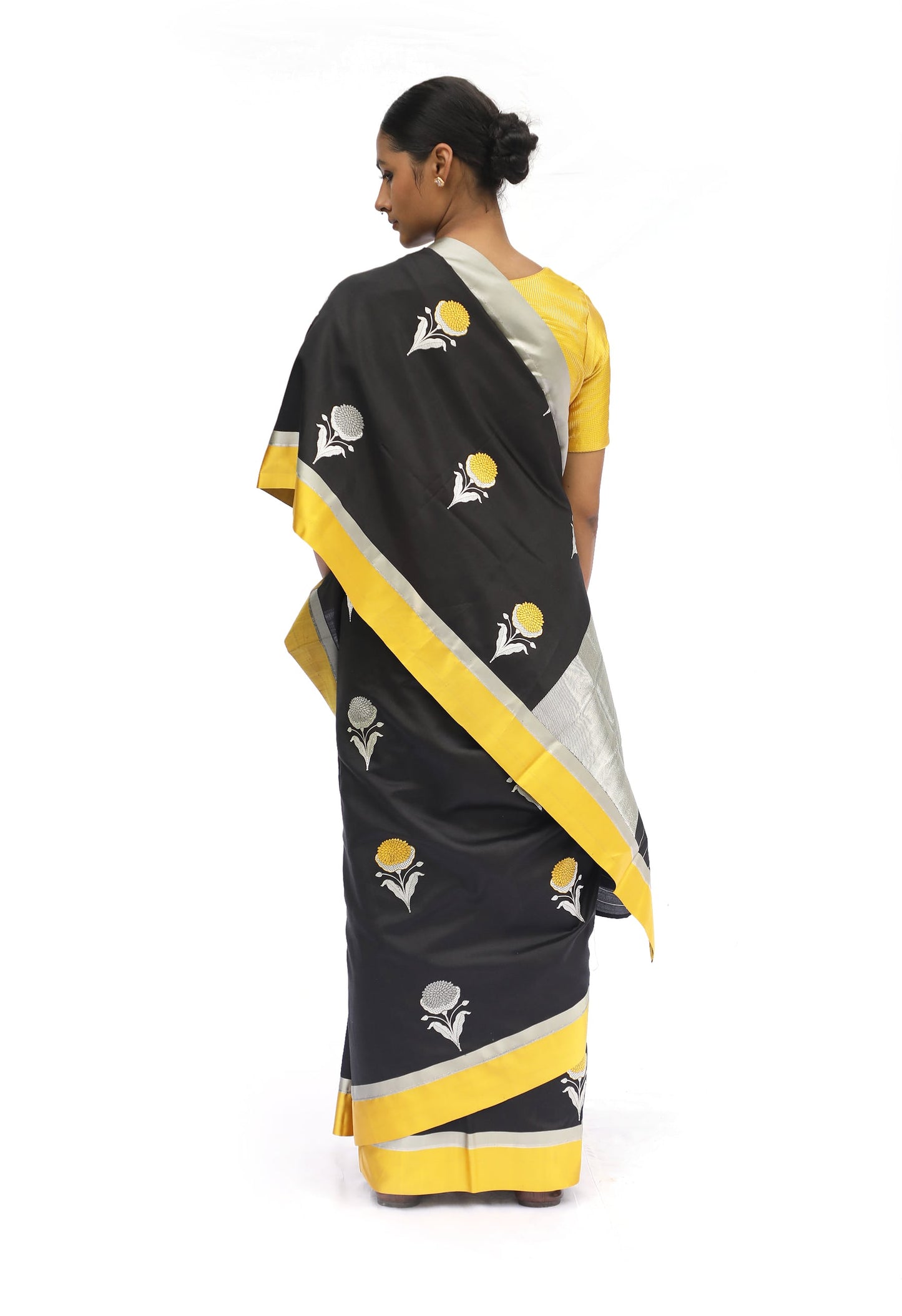 Prakriti - Black Katan Silk Saree