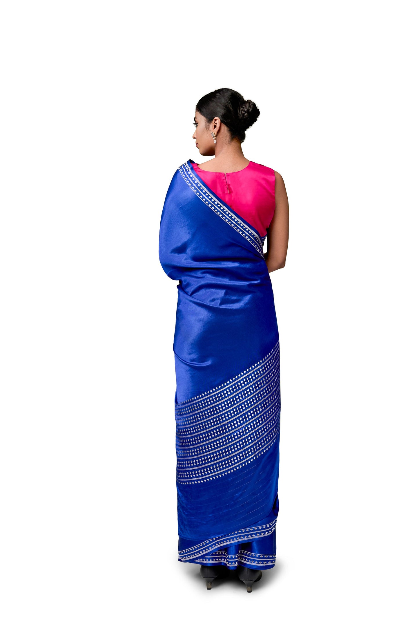Untitled - Royal Blue Gajji Satin