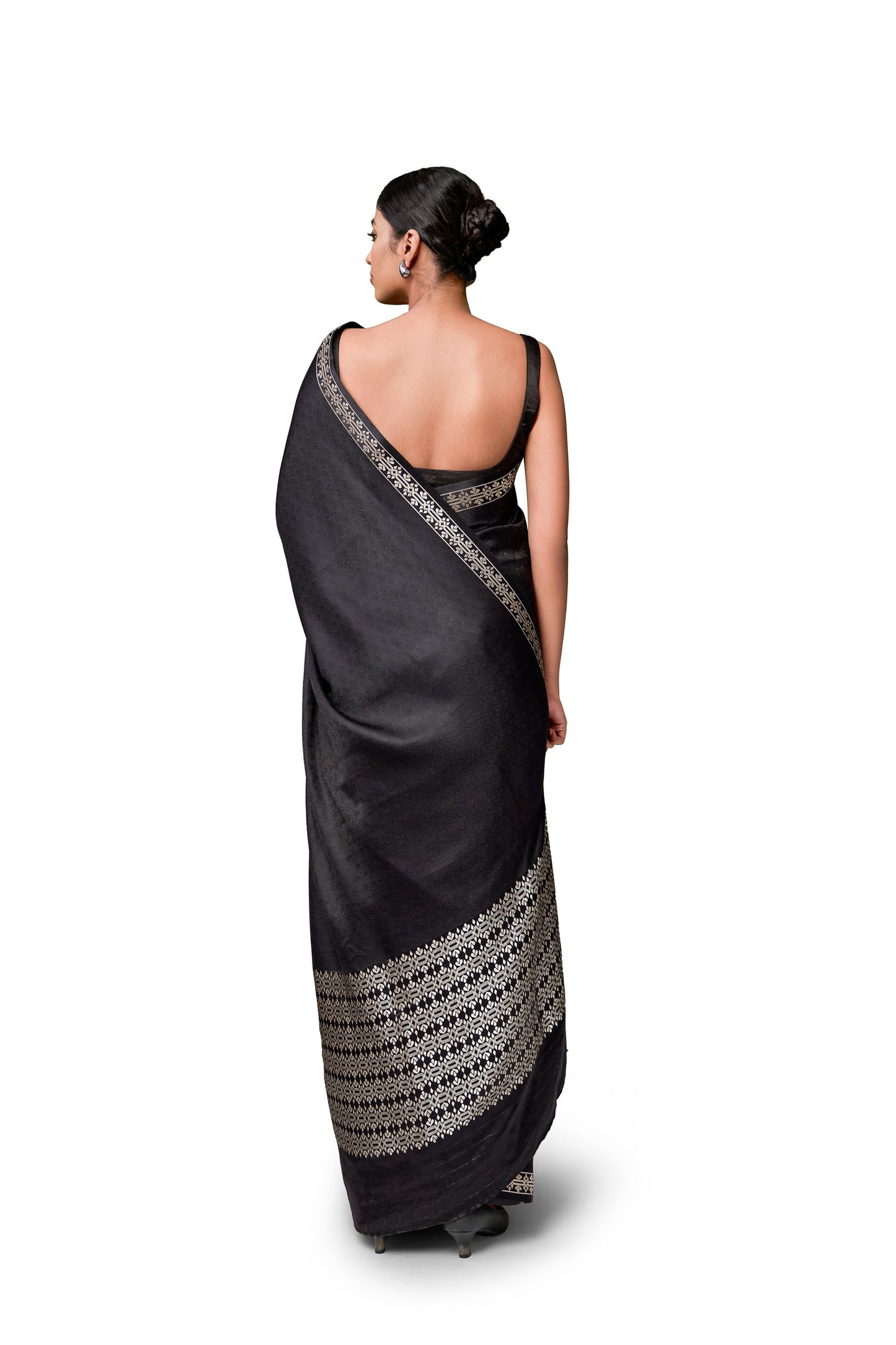 Untitled - Black Gajji Satin