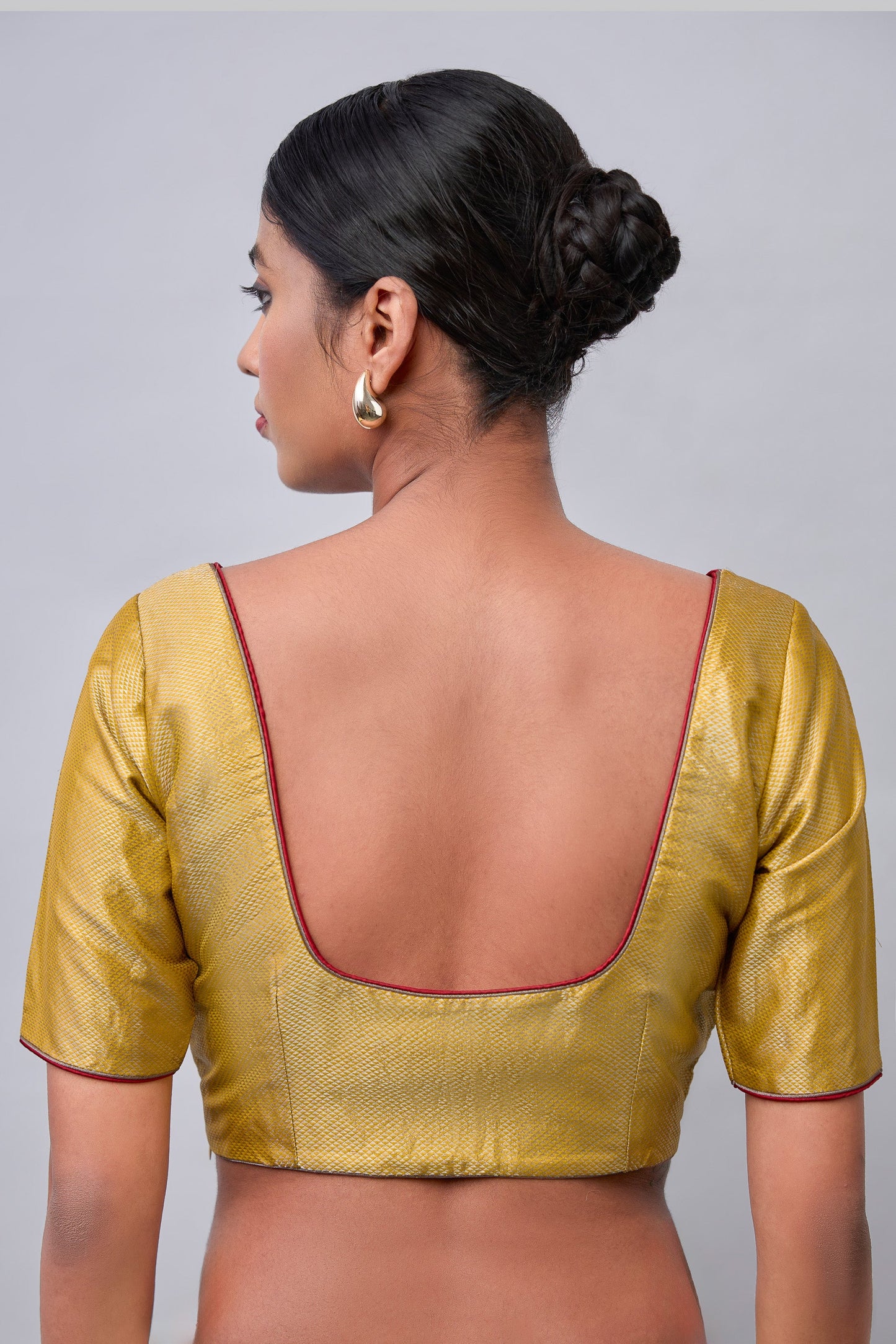 Blouse - Yellow Katan Silk