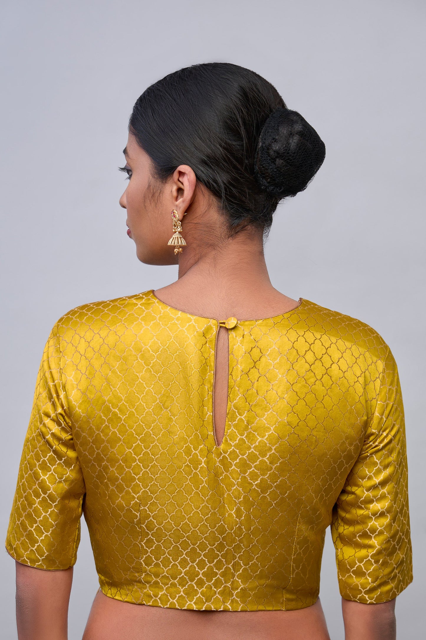 Blouse - Yellow Satin