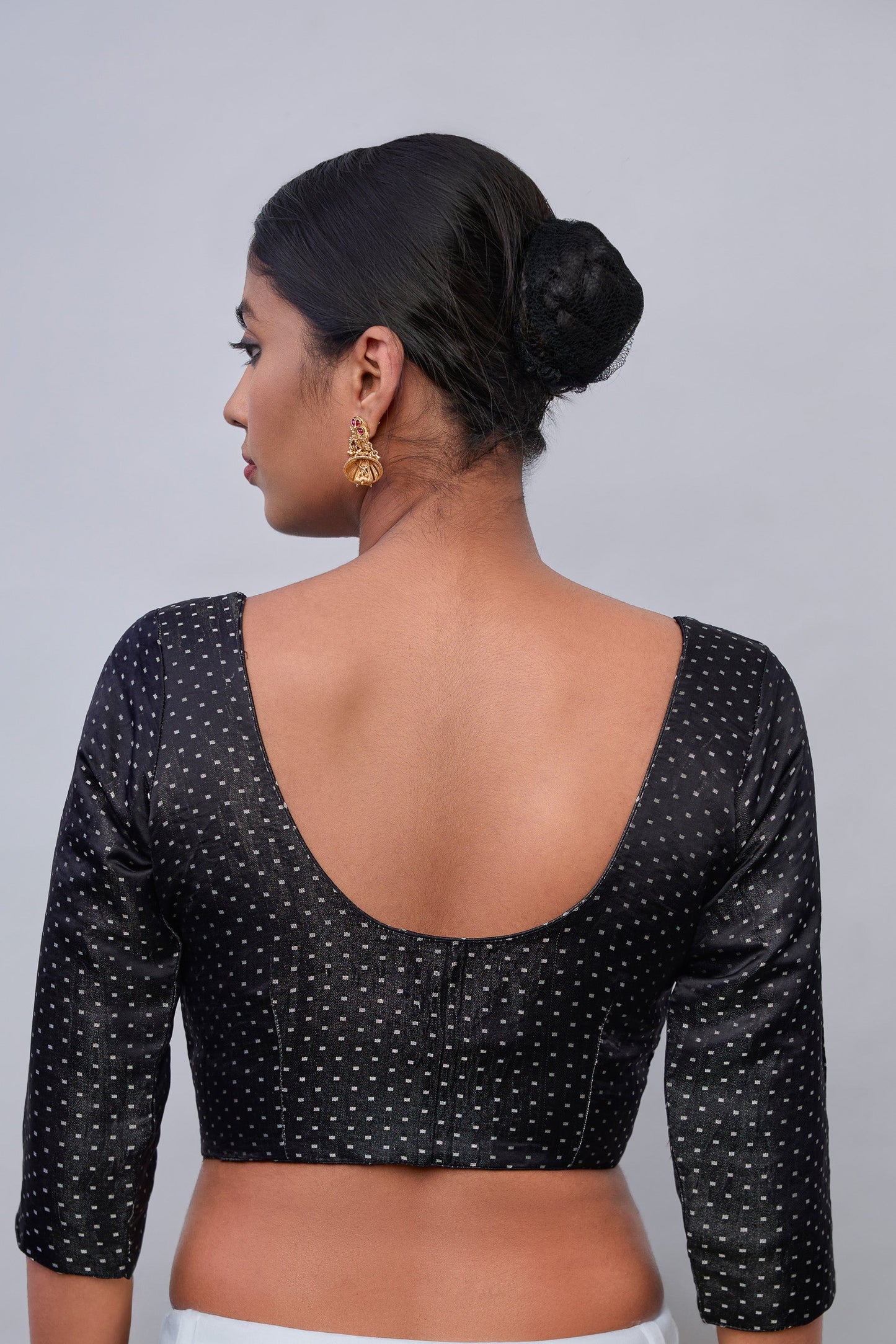 Blouse - Black Katan Silk