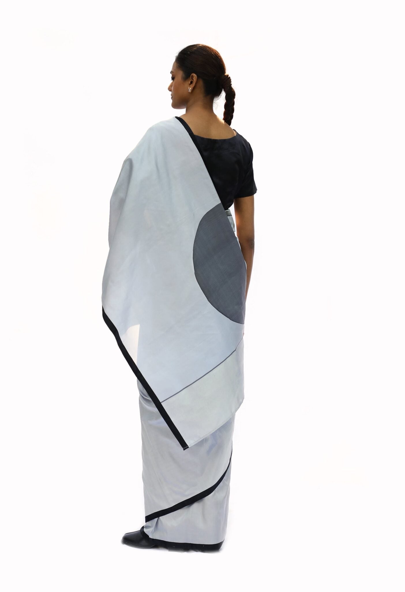 Iconic - Gola Grey Katan Silk Saree