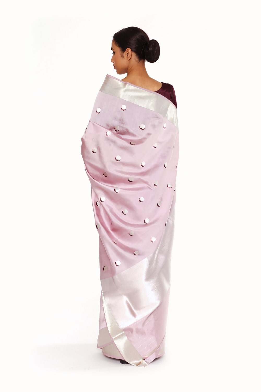 BOA - Mauve OrganzaTissue Saree