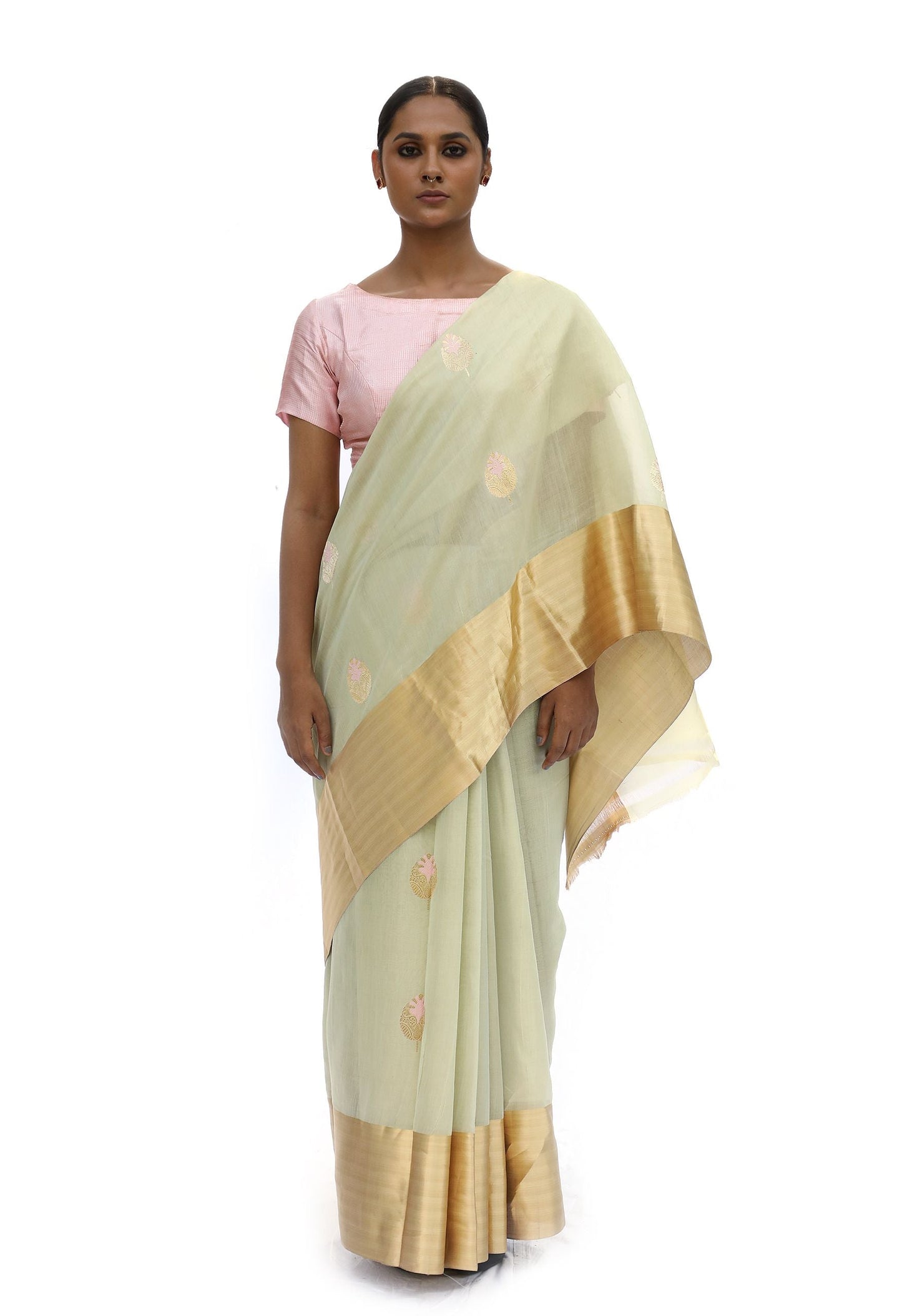 BOA - Sea Green Chanderi Cotton Tissue