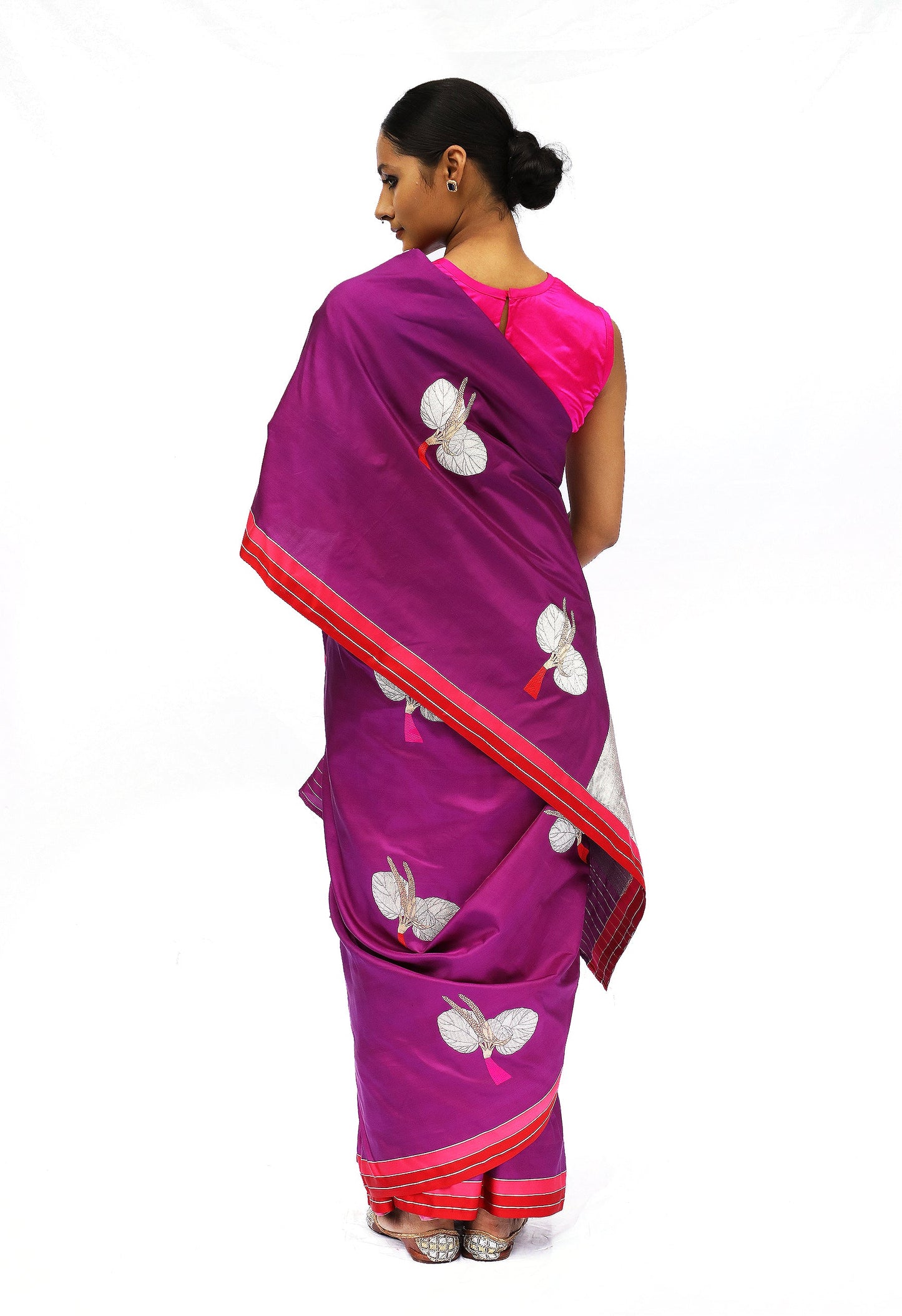Prakriti - Purple Katan Silk Saree
