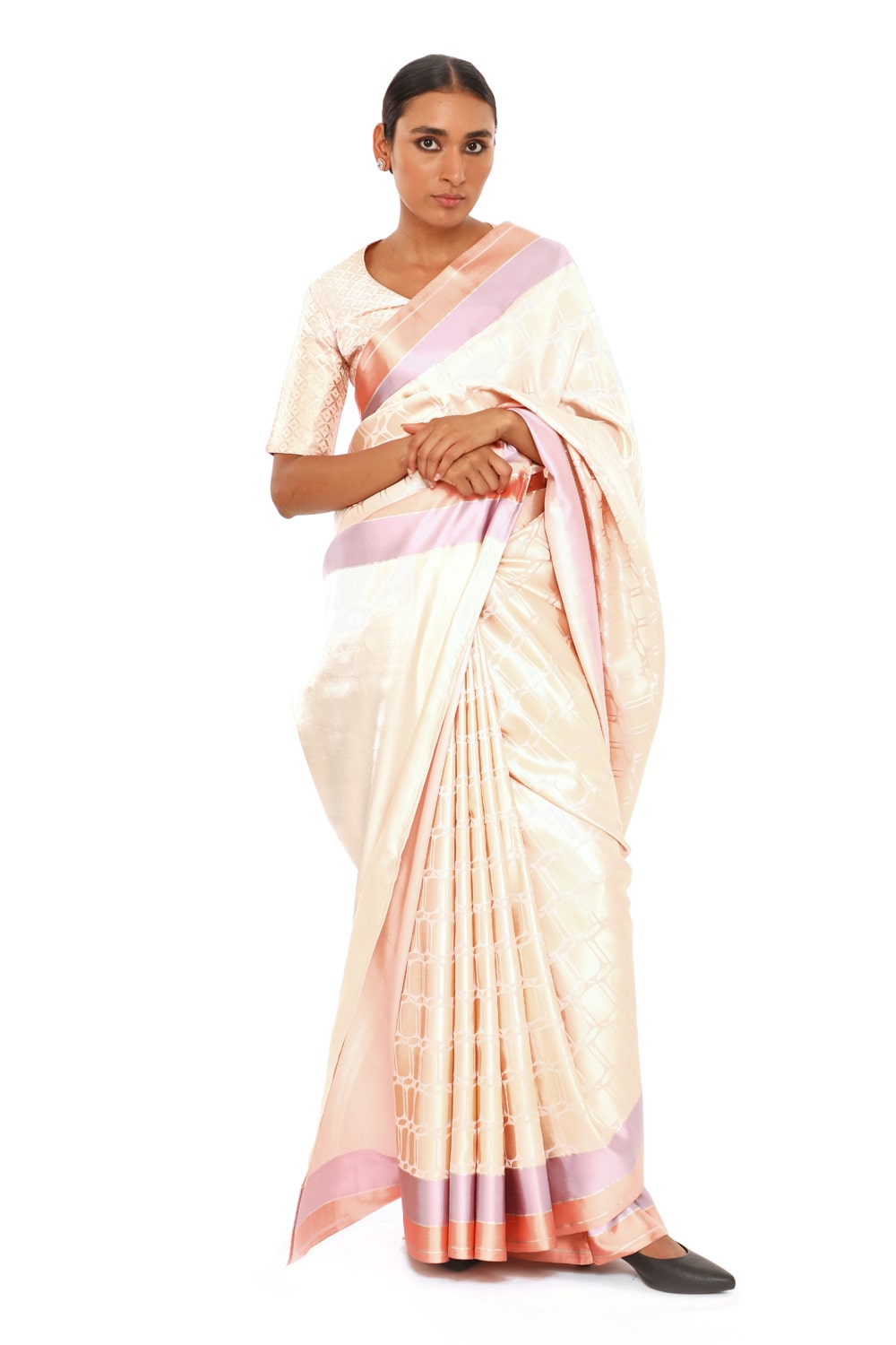 Madhukosh Baby Pink Saree