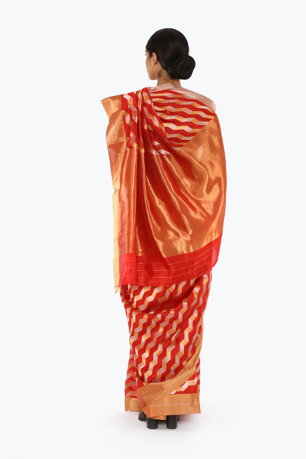 BOA - Red Chanderi Silk