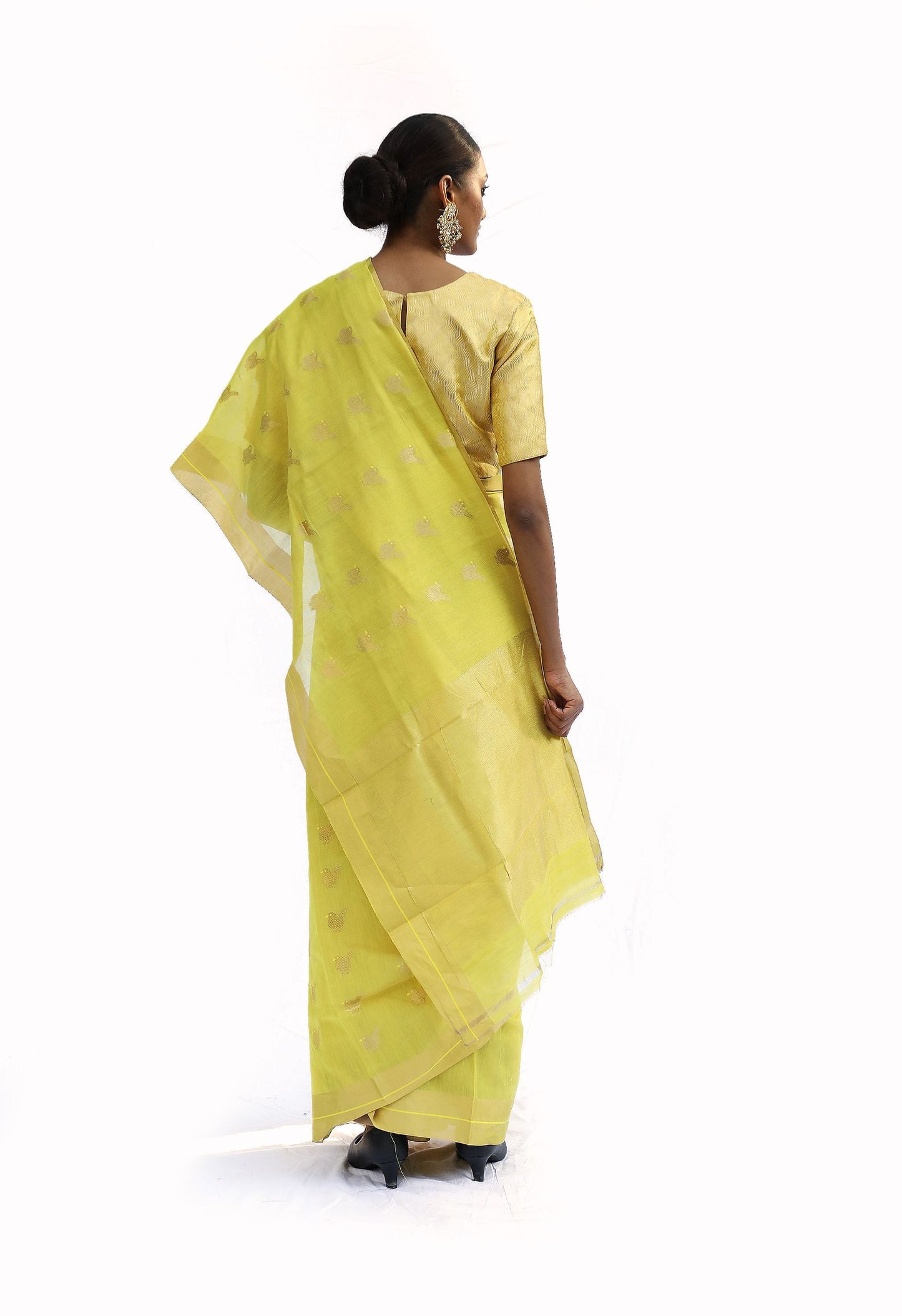BOA - Yellow Chanderi CottonTissue