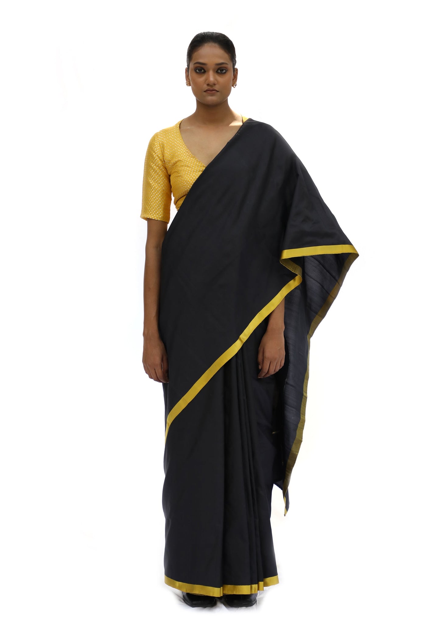 Iconic -Black Katan Silk Saree