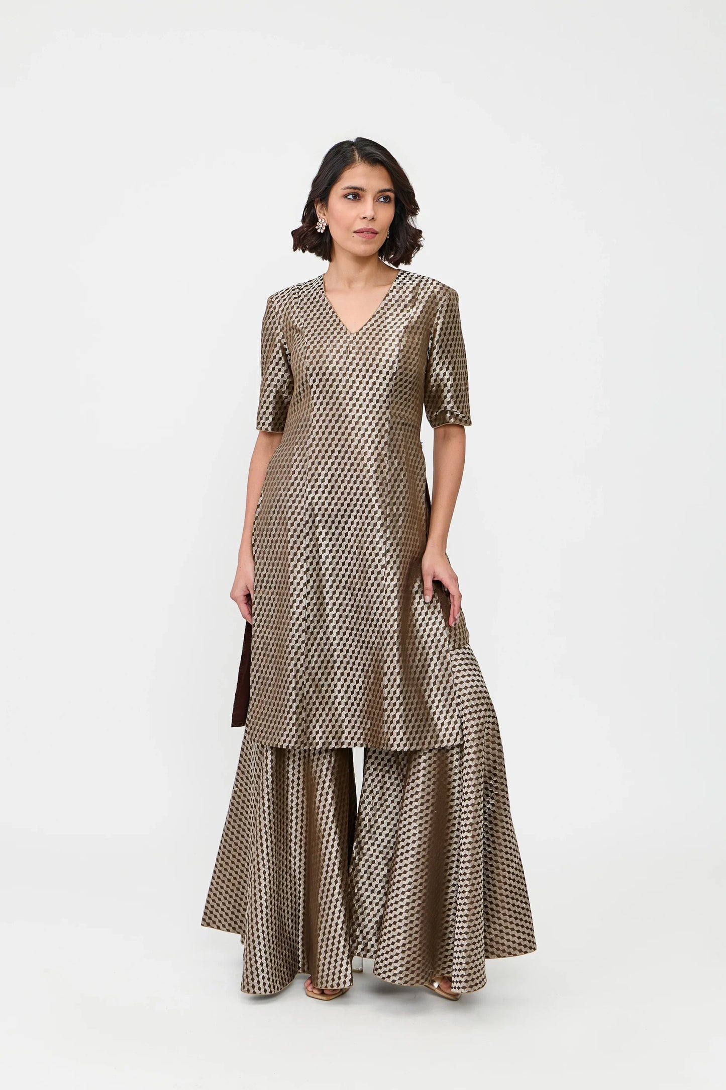 Aarshi Varanasi Silk Brocade Sharara