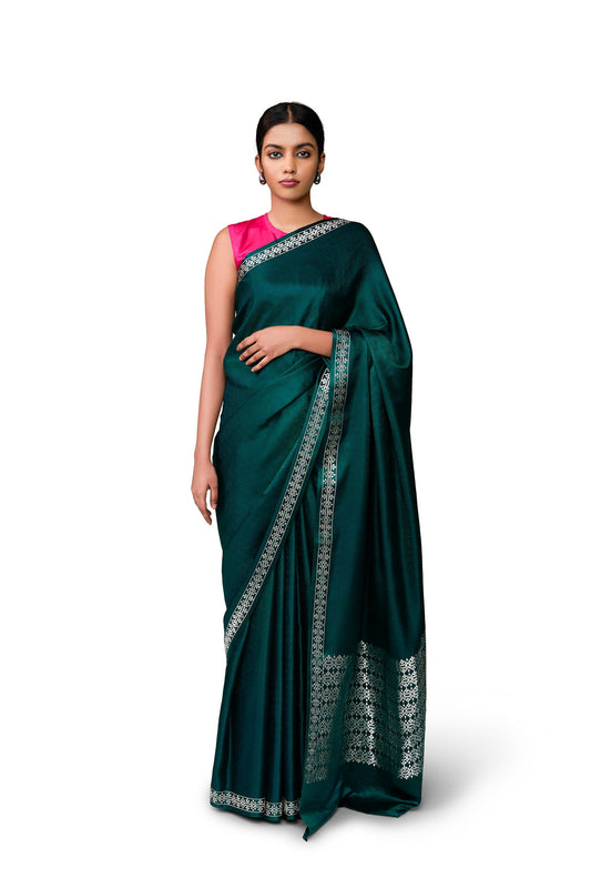 Untitled - Green Gajji Satin