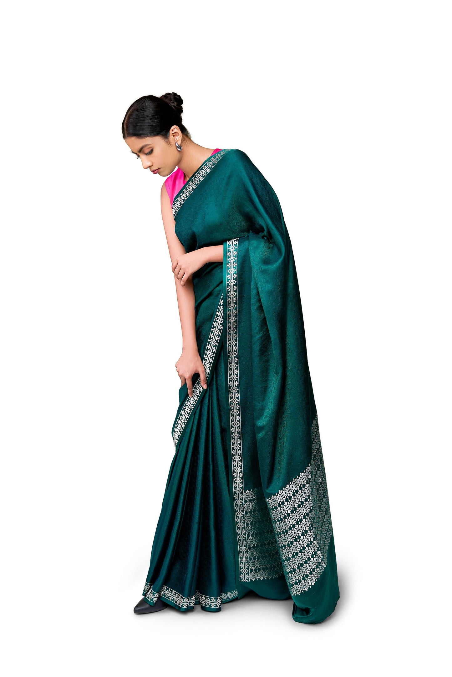 Untitled - Green Gajji Satin
