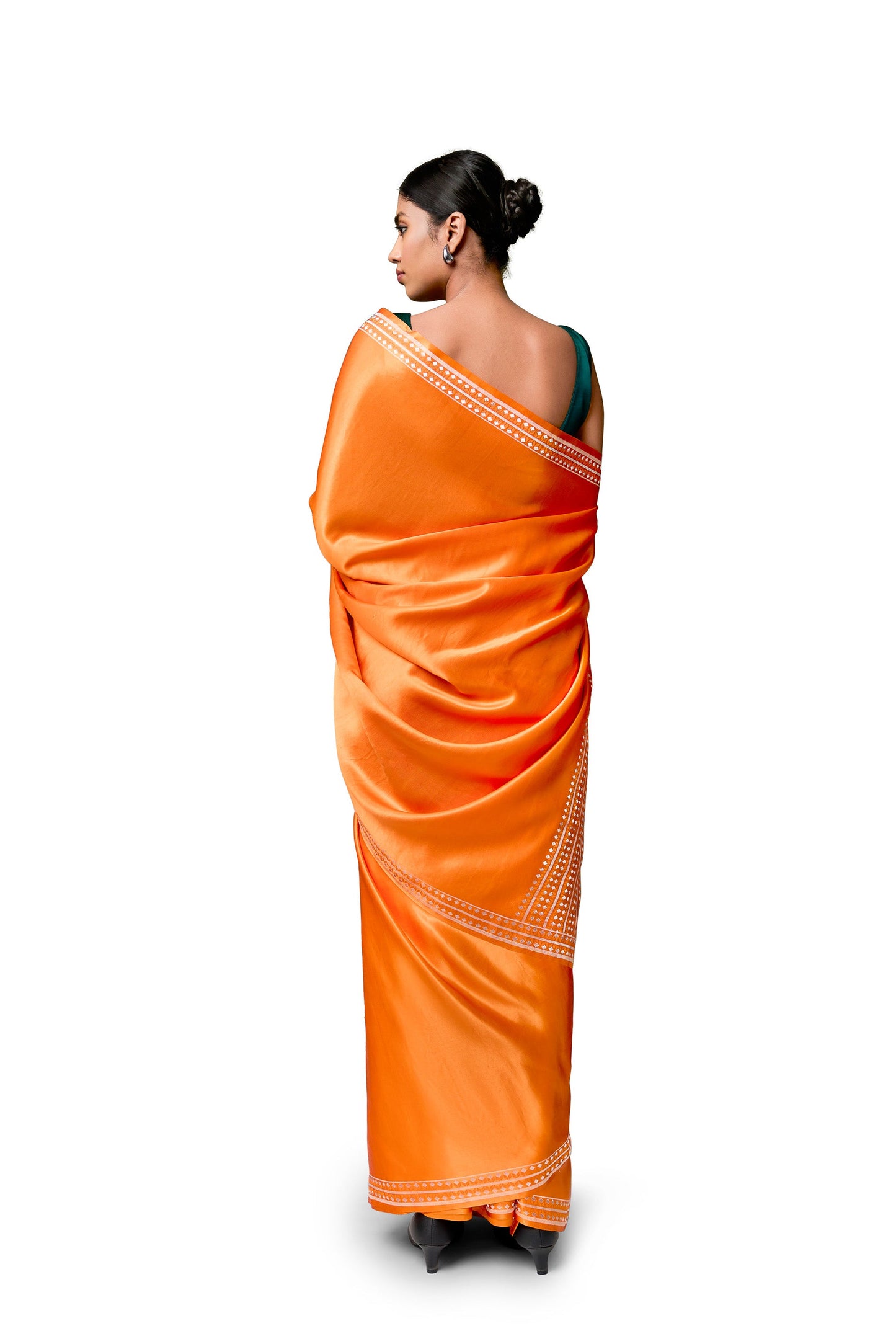 Untitled - Orange Gajji Satin