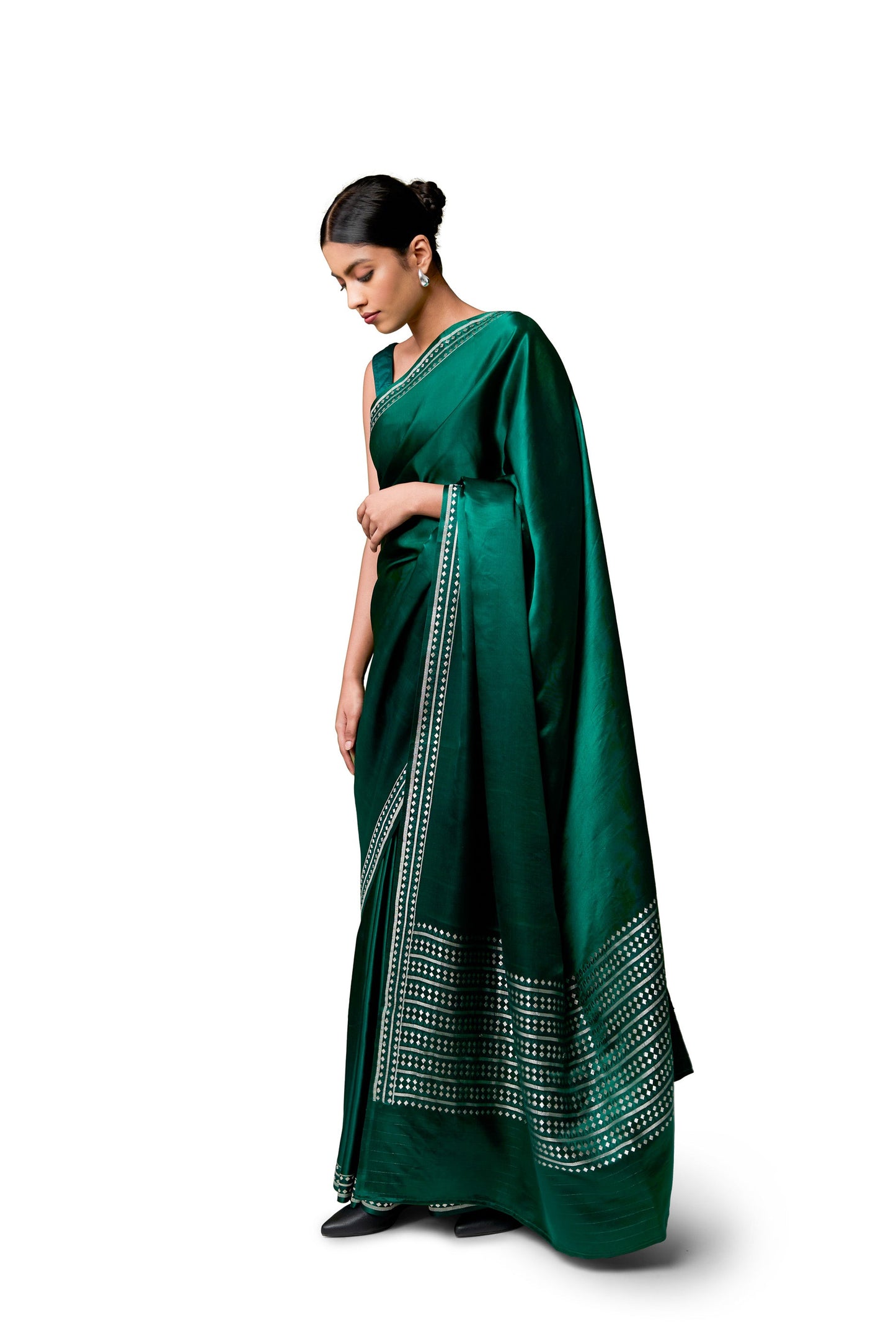 Untitled - Green Gajji Satin