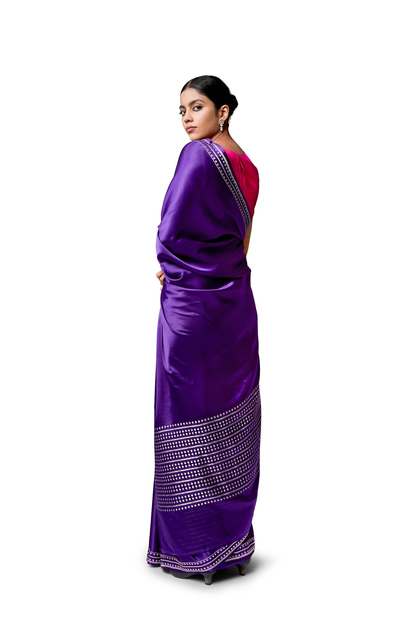 Untitled - Purple Gajji Satin