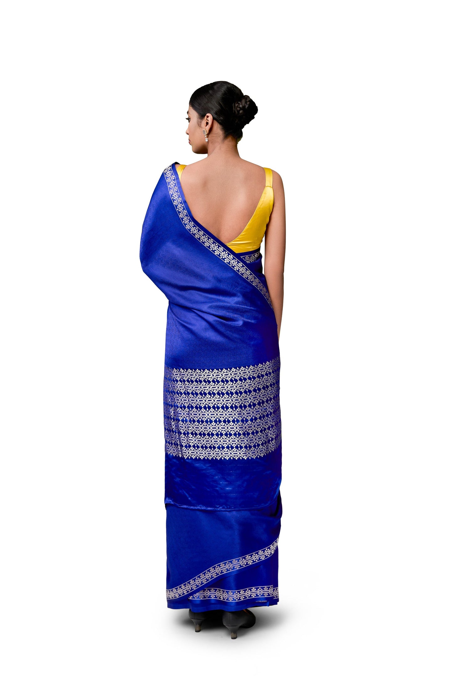 Untitled - Royal Blue Gajji Satin