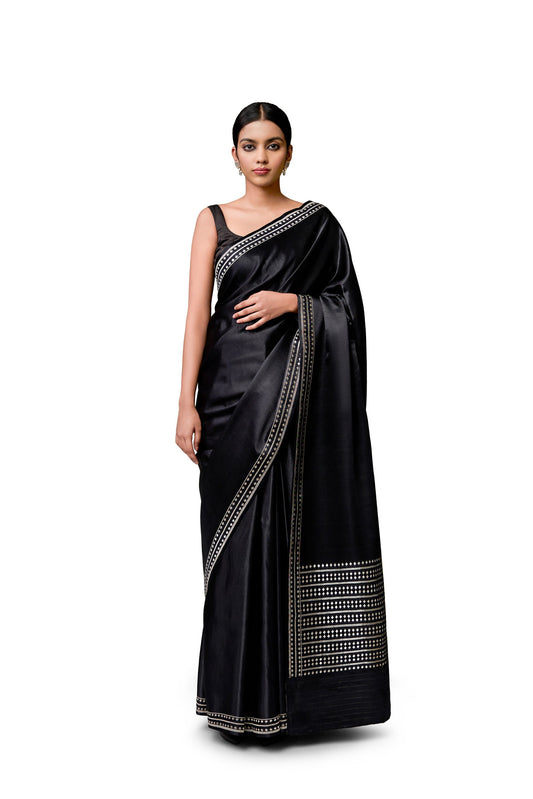 Untitled - Black Gajji Satin