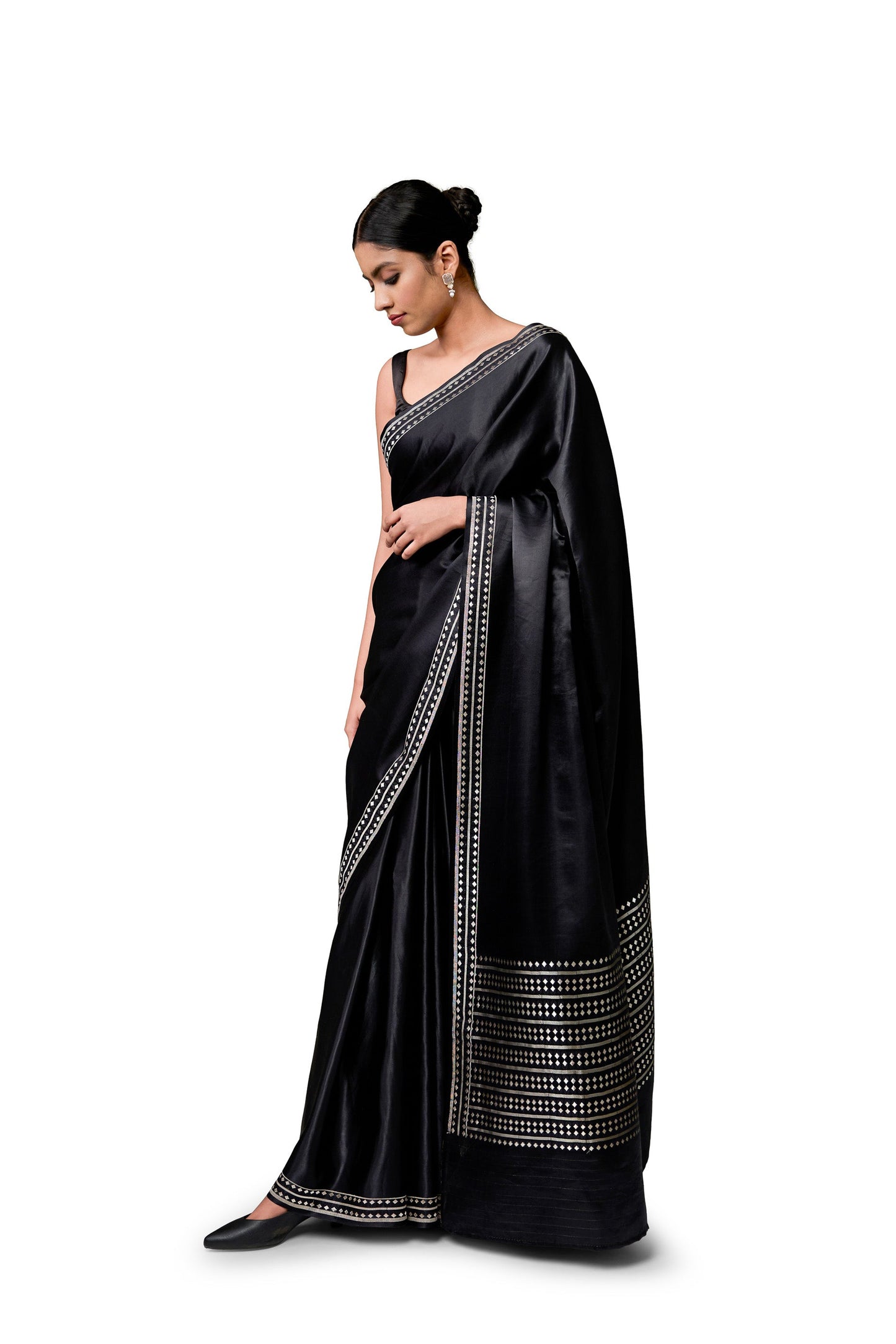 Untitled - Black Gajji Satin