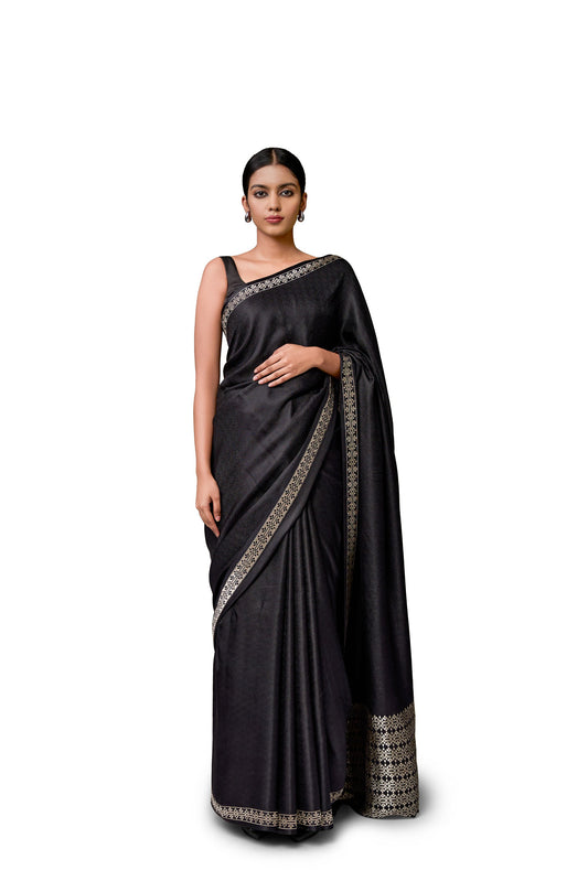 Untitled - Black Gajji Satin