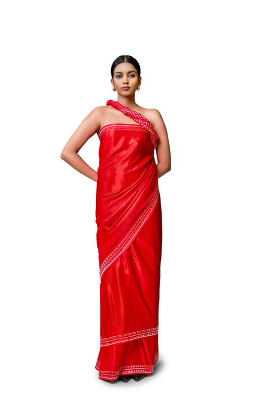 Untitled - Red Gajji Satin