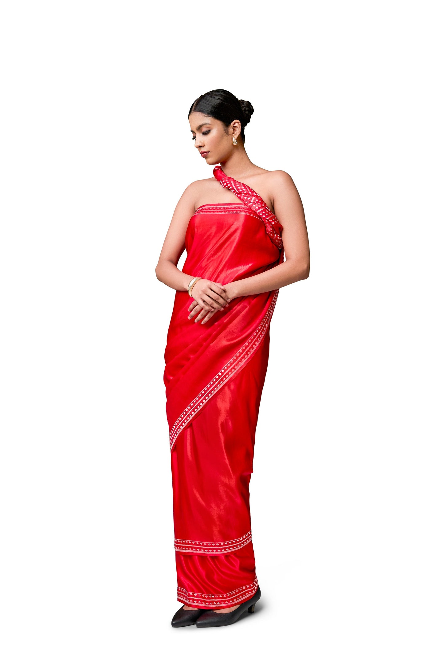 Untitled - Red Gajji Satin