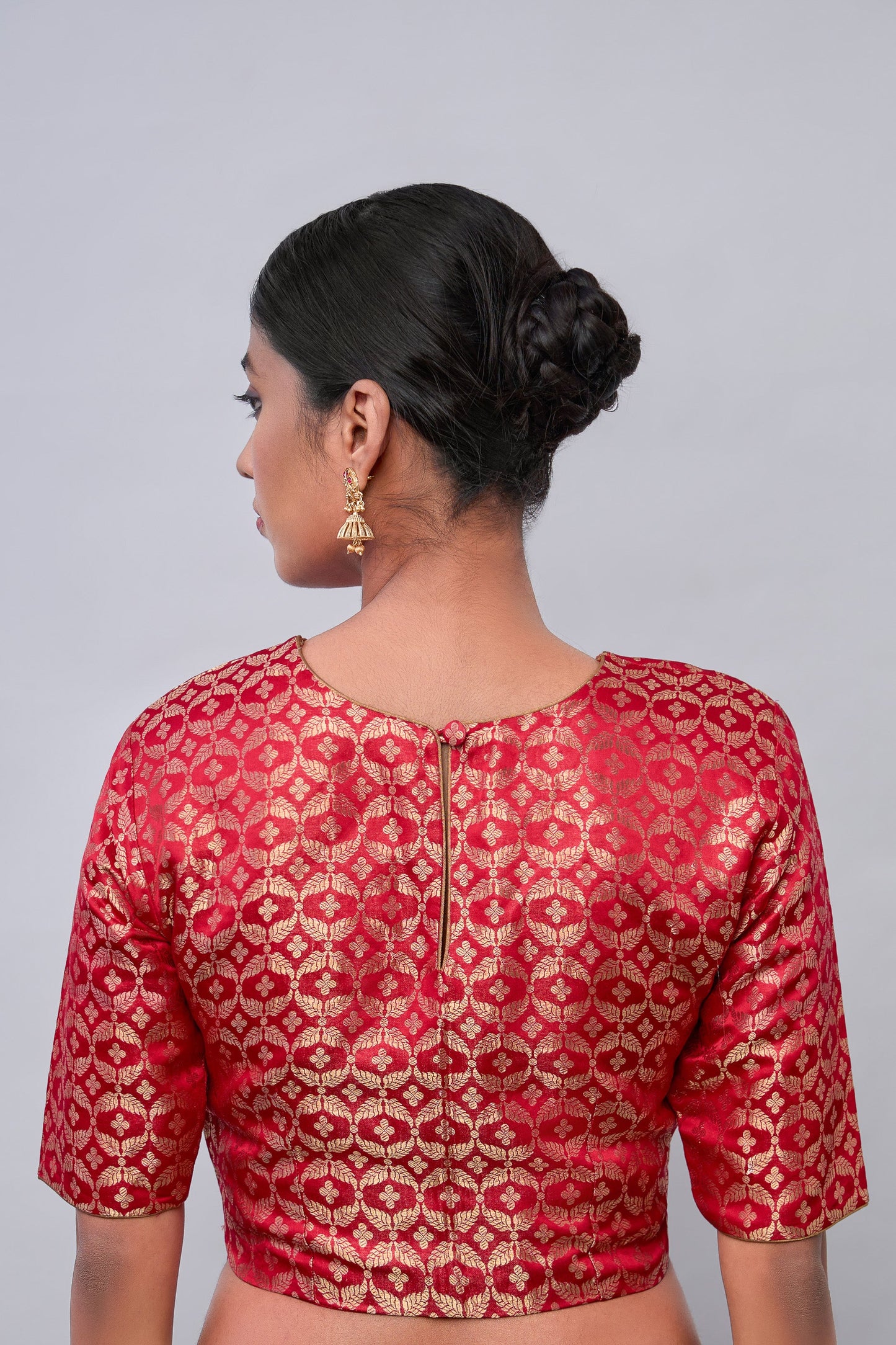Blouse - Red Satin