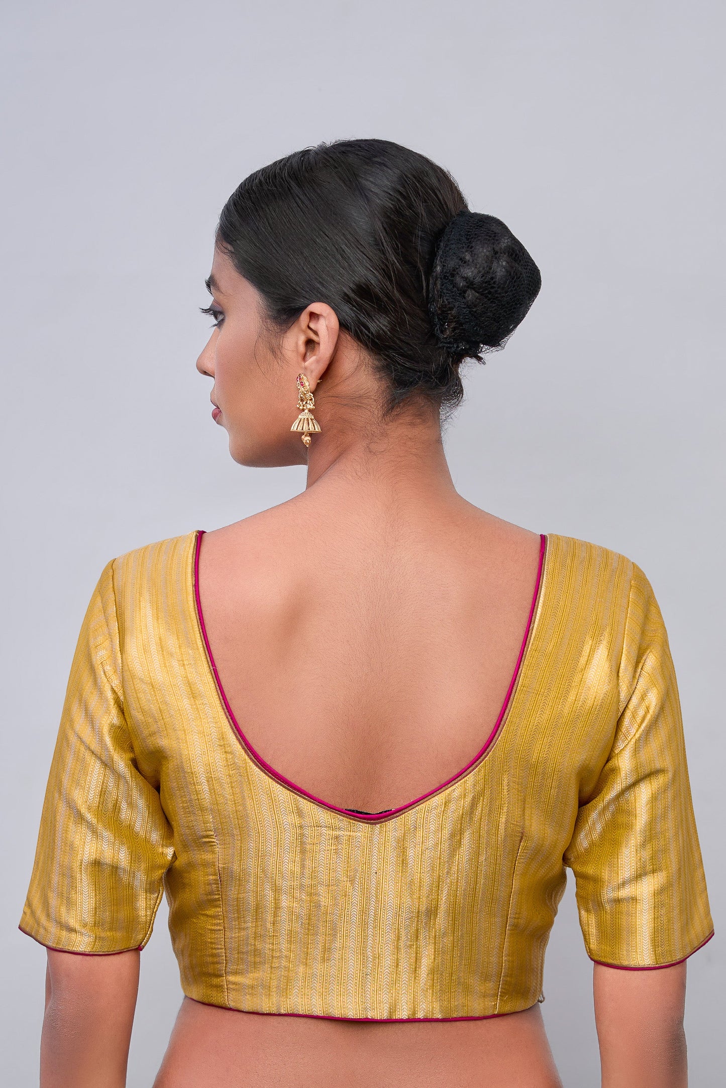Blouse - Yellow Katan Silk