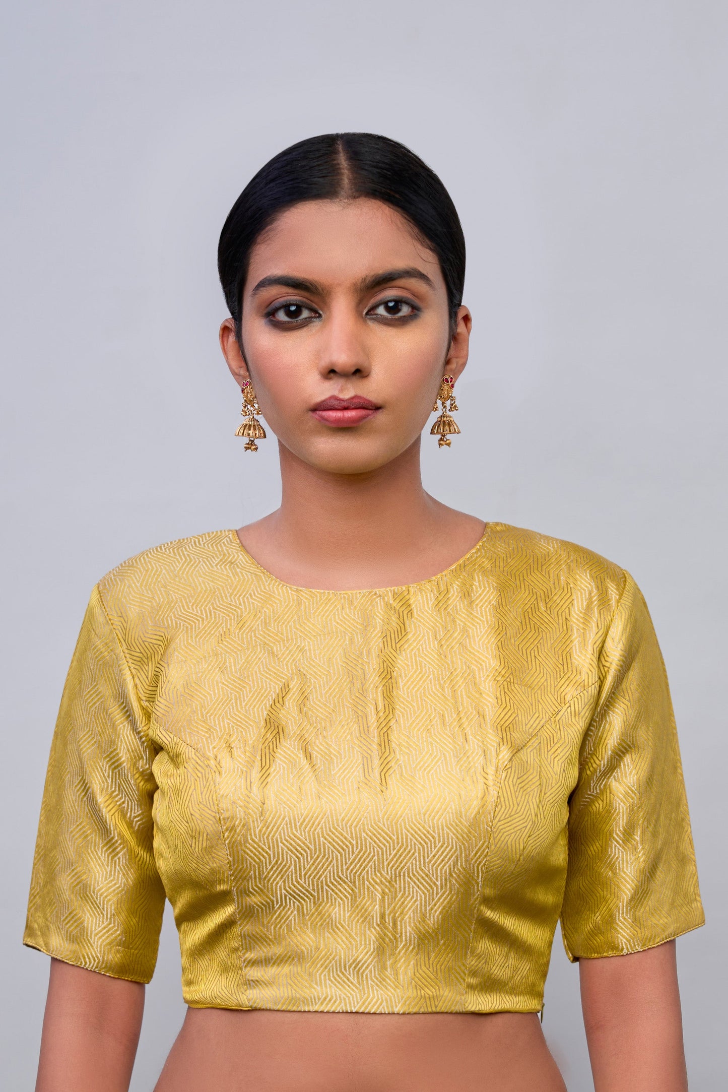 Blouse - Yellow Satin