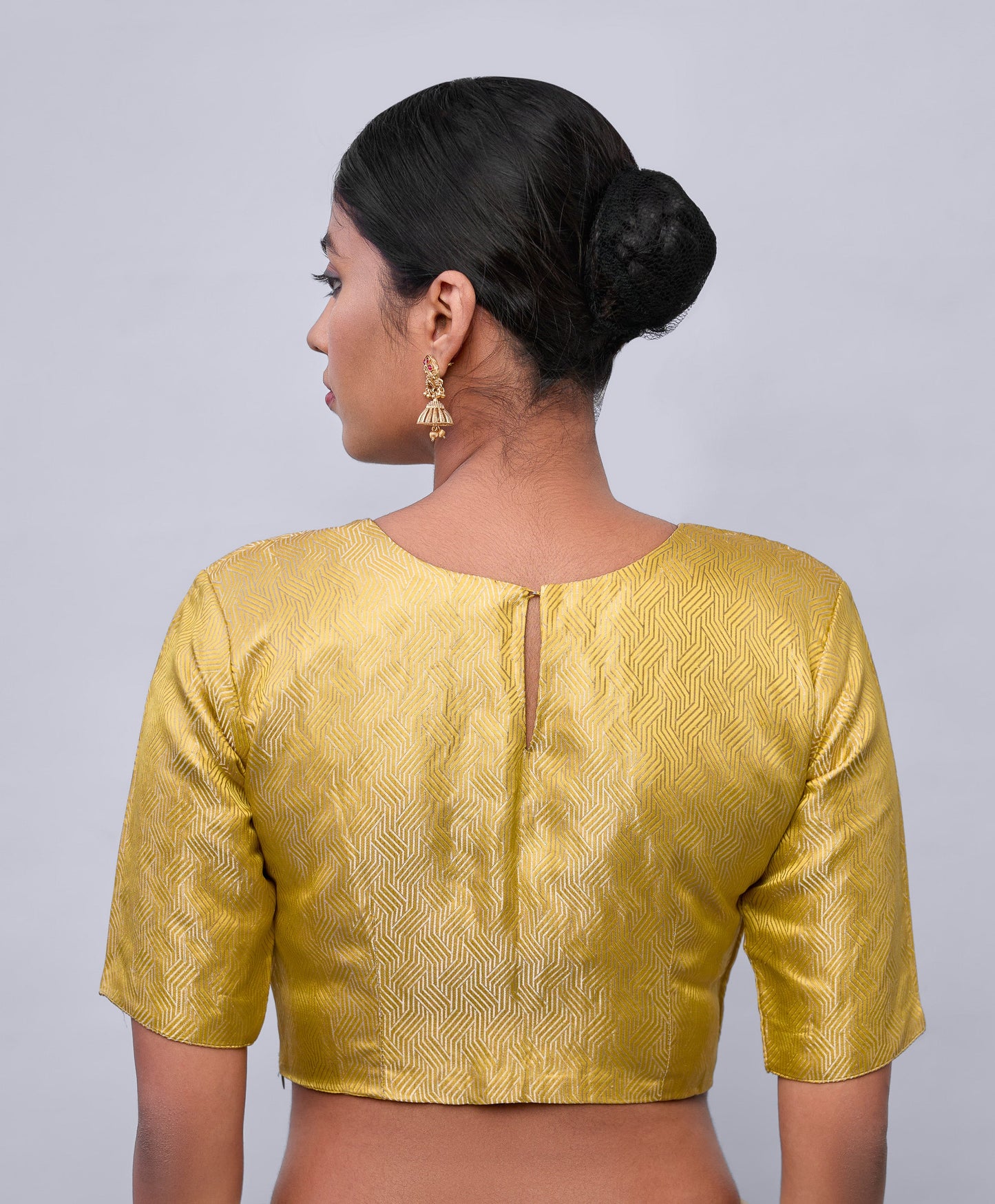 Blouse - Yellow Satin