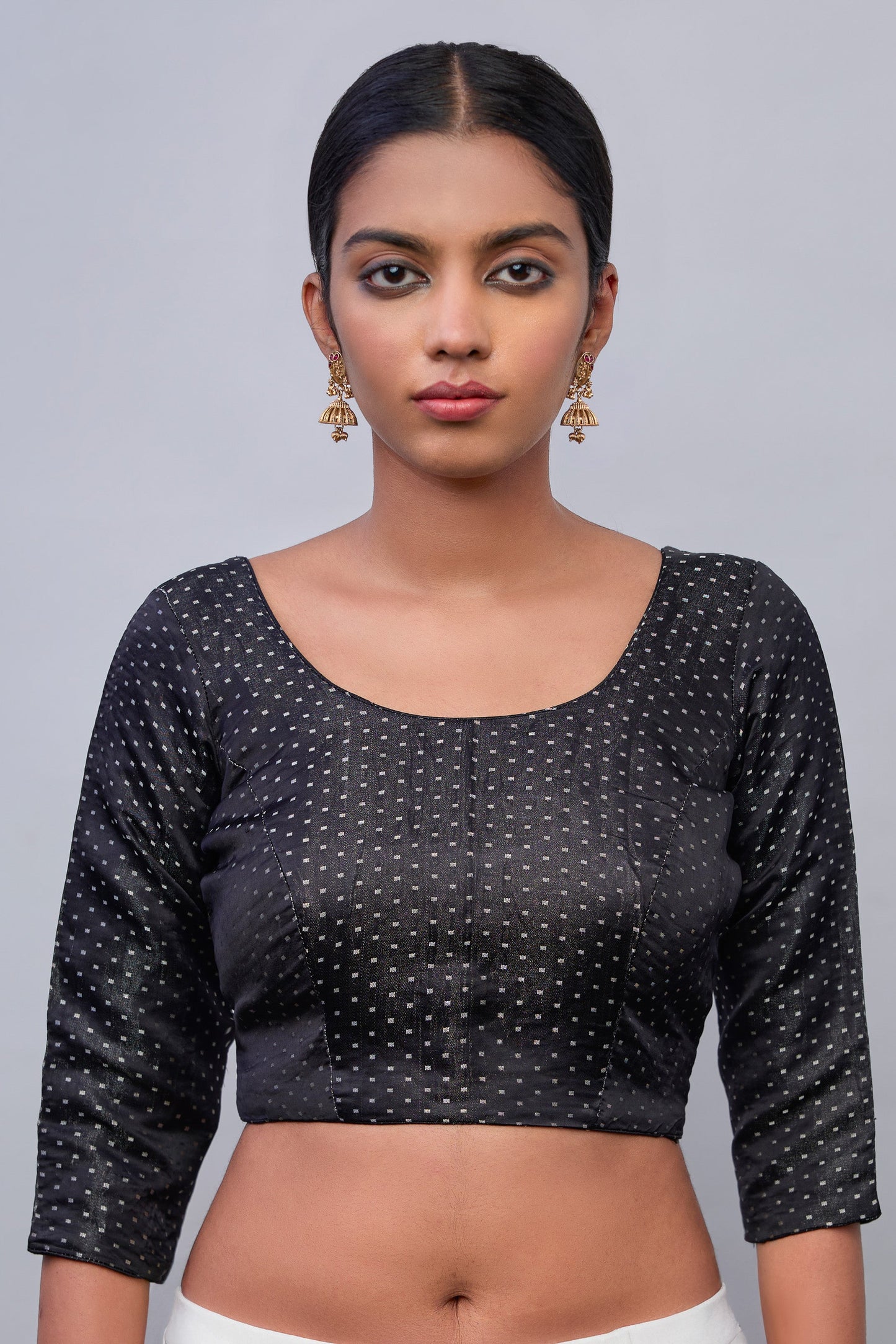 Blouse - Black Katan Silk