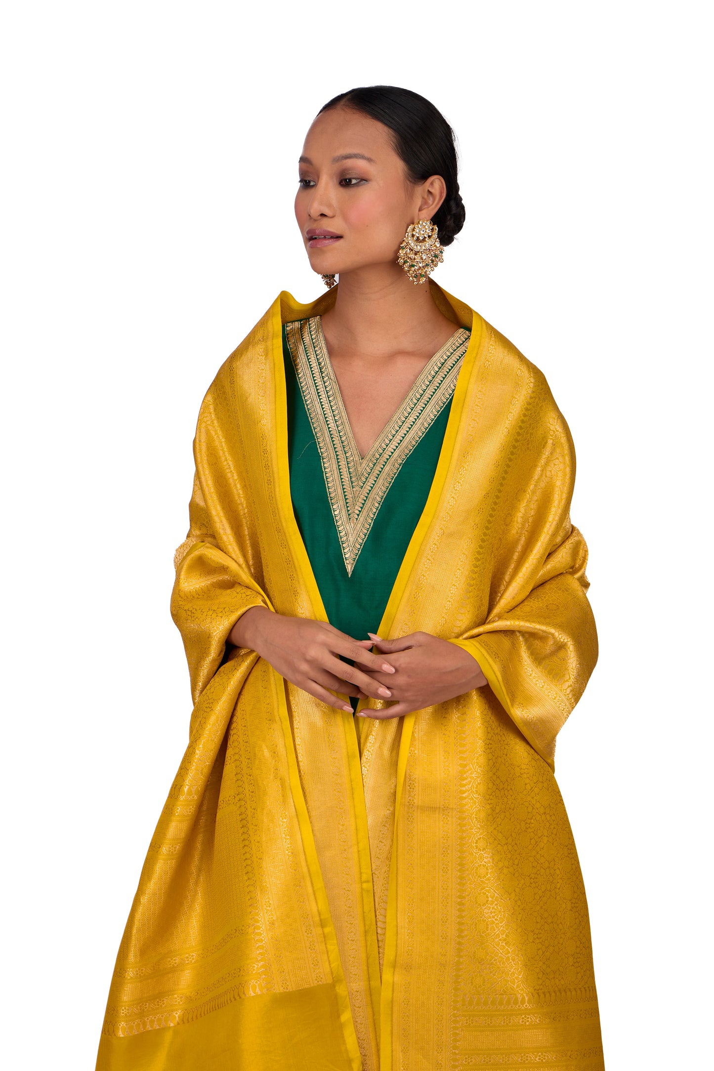 Mustard Silk Dupatta