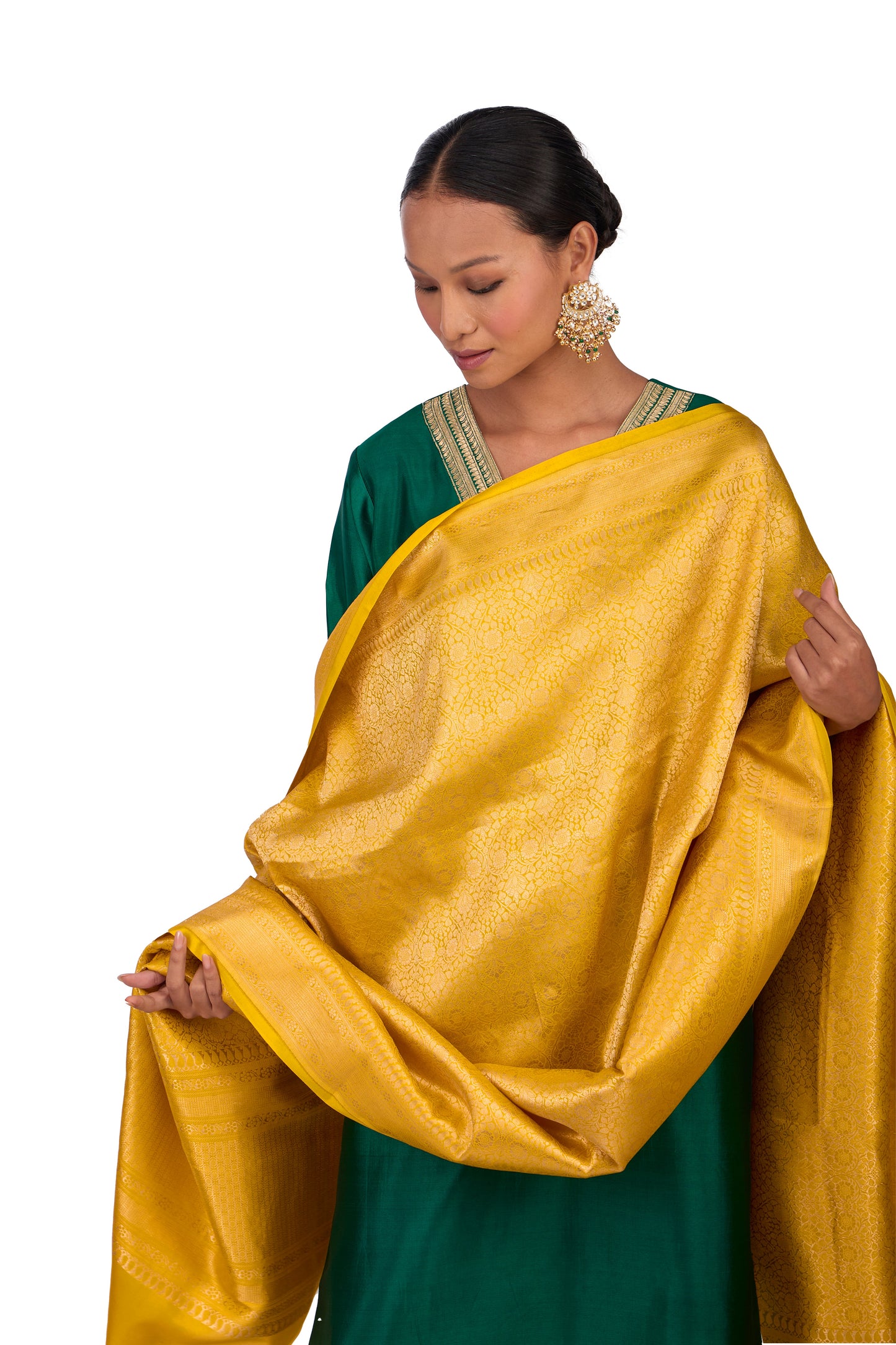 Mustard Silk Dupatta