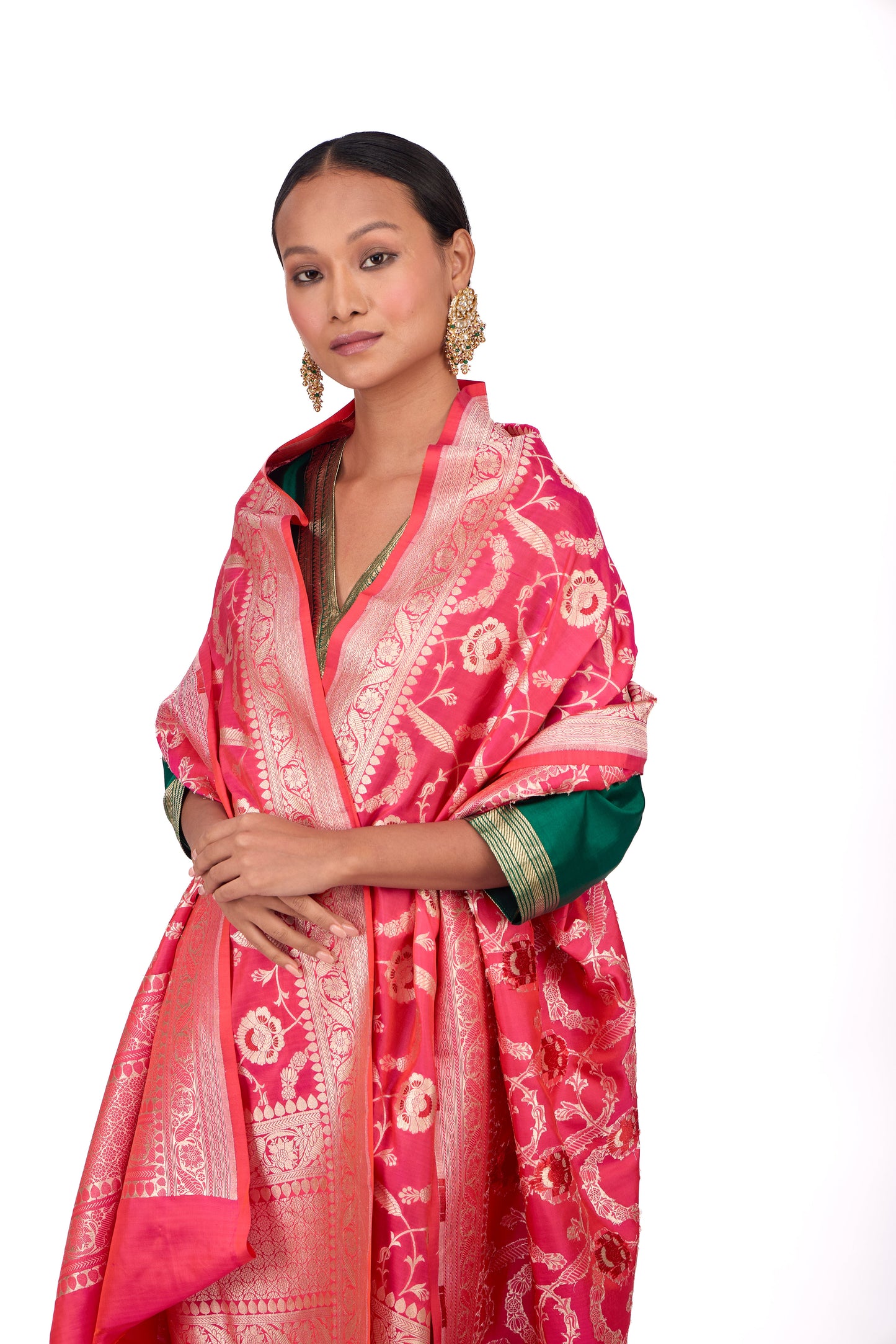 Rani Katan silk Dupatta