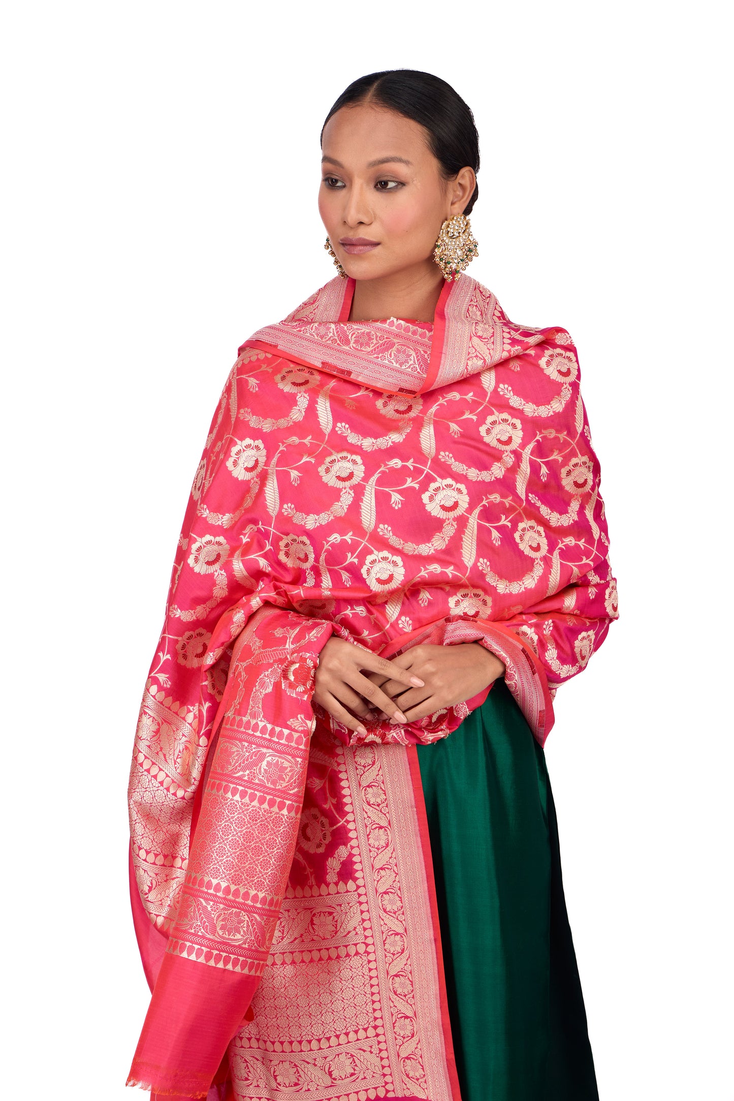 Rani Katan silk Dupatta
