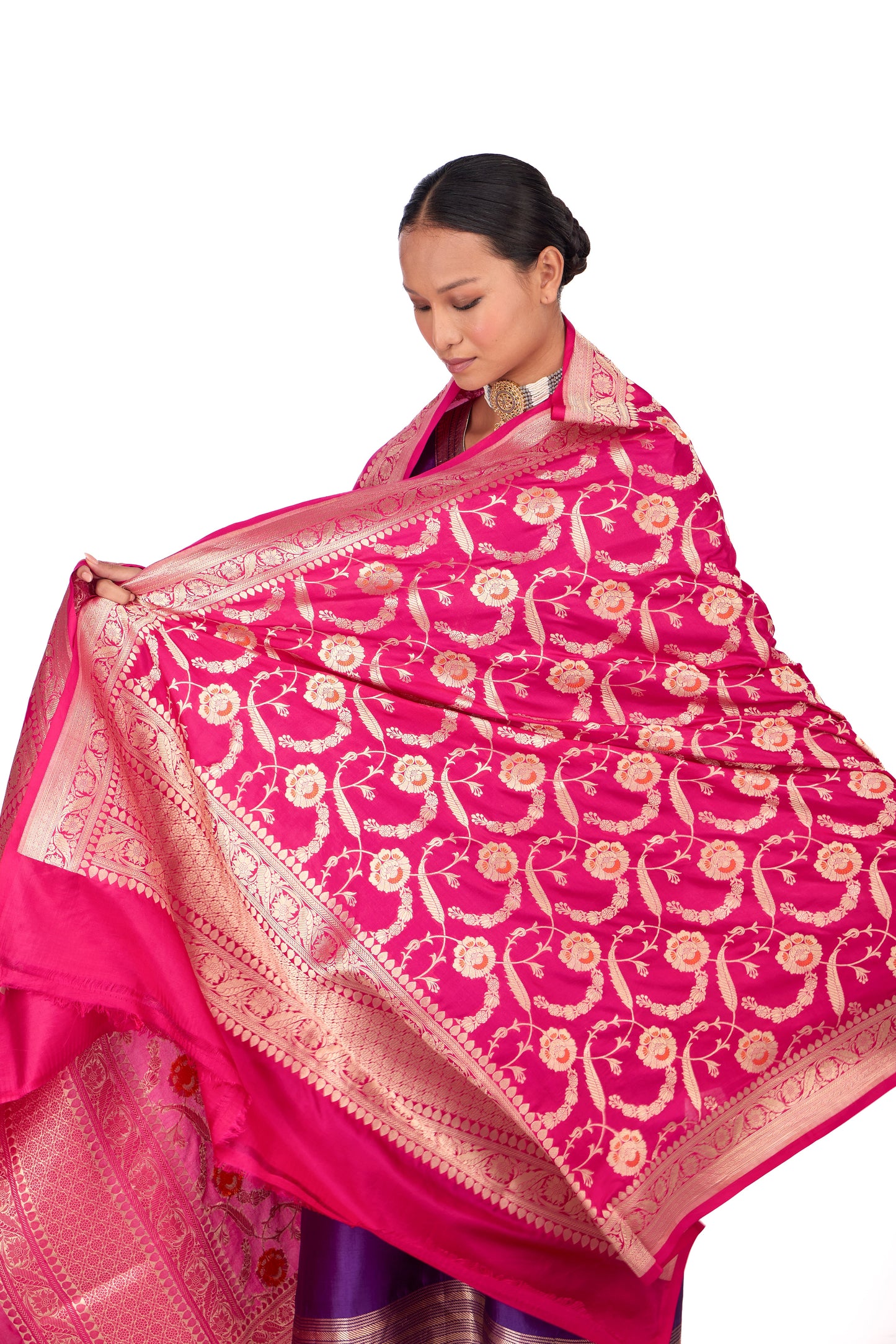 Rani Katan silk Dupatta