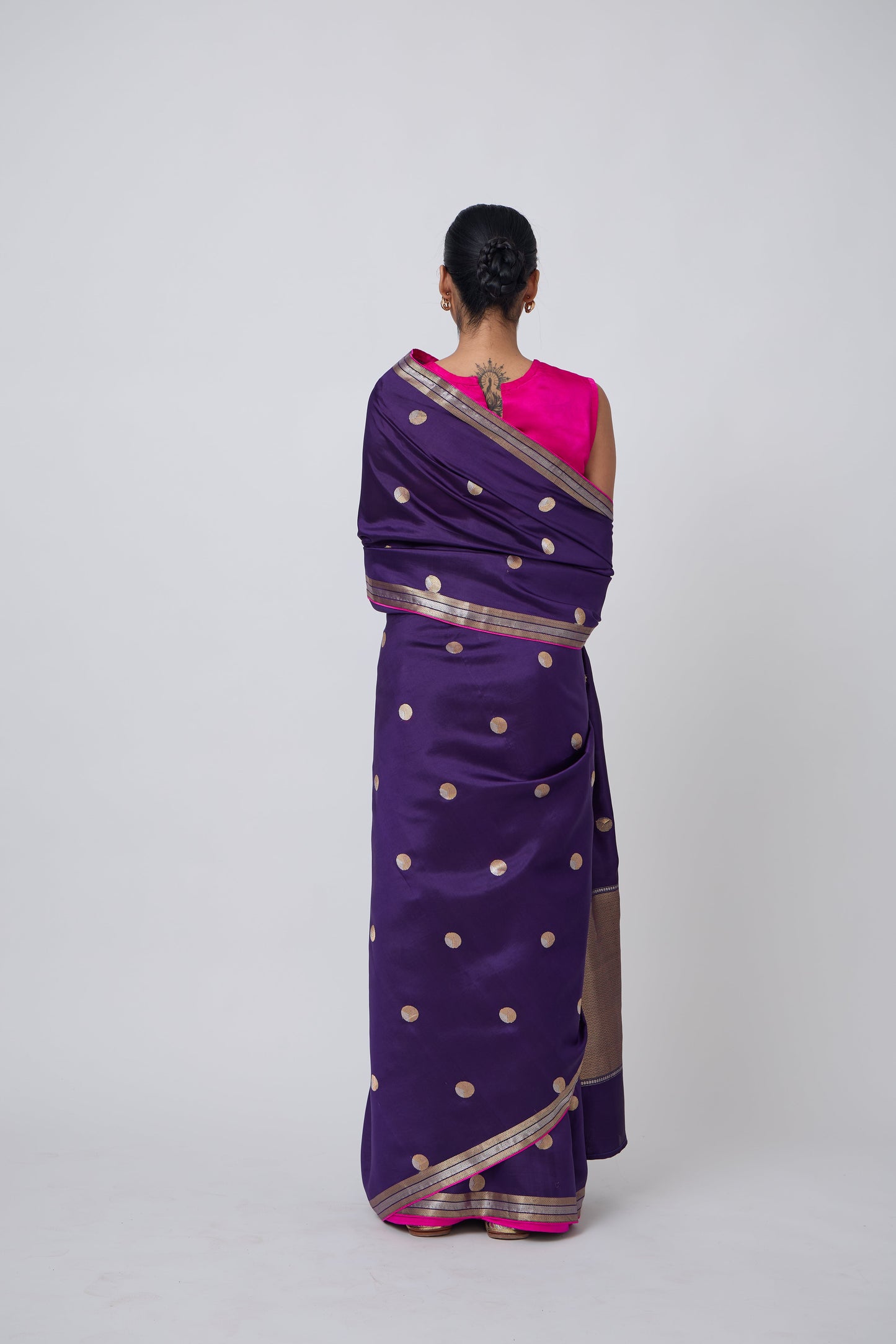 Booti - Purple Silk Saree