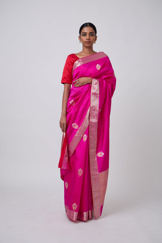 Booti - Rani Silk Saree