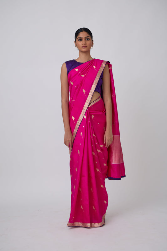 Booti - Rani Silk Saree