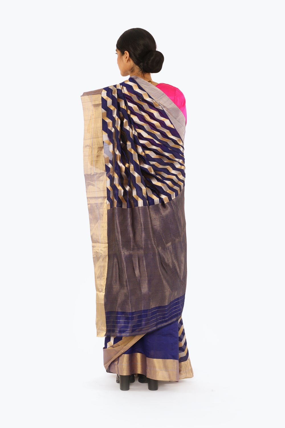 BOA -  Purple Chanderi Silk