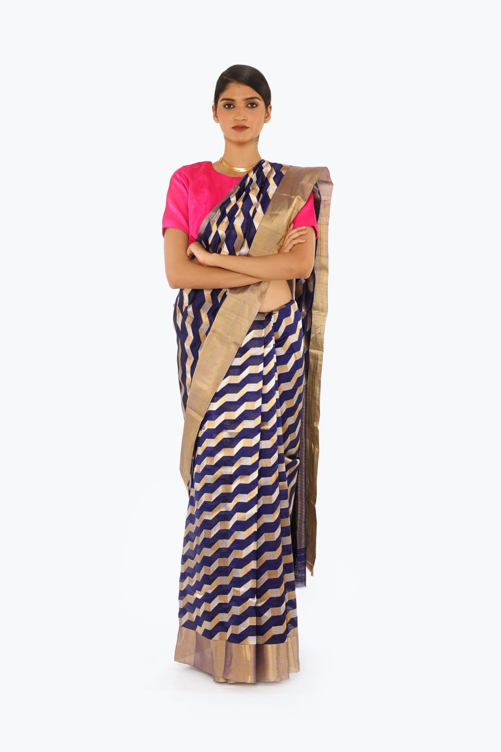 BOA -  Purple Chanderi Silk