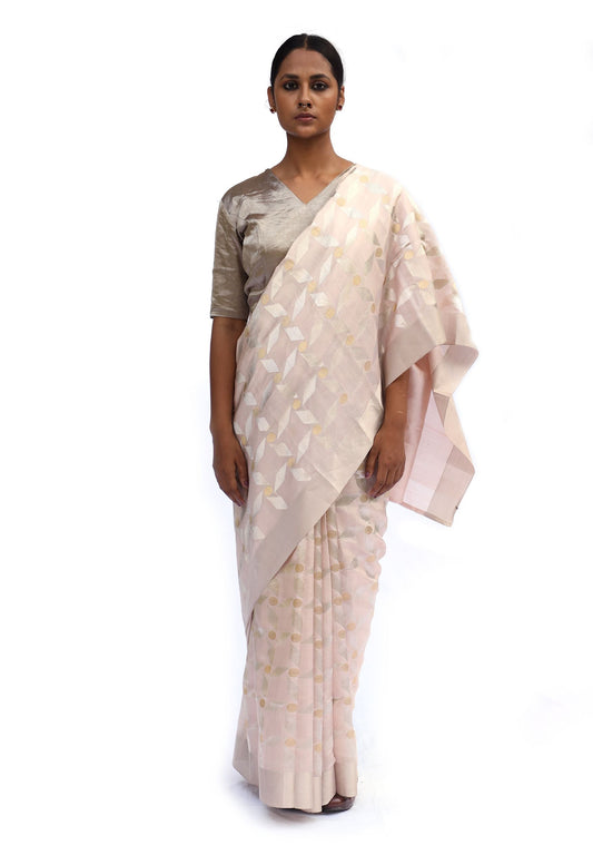 BOA -  Mauve Chanderi Silk Tissue