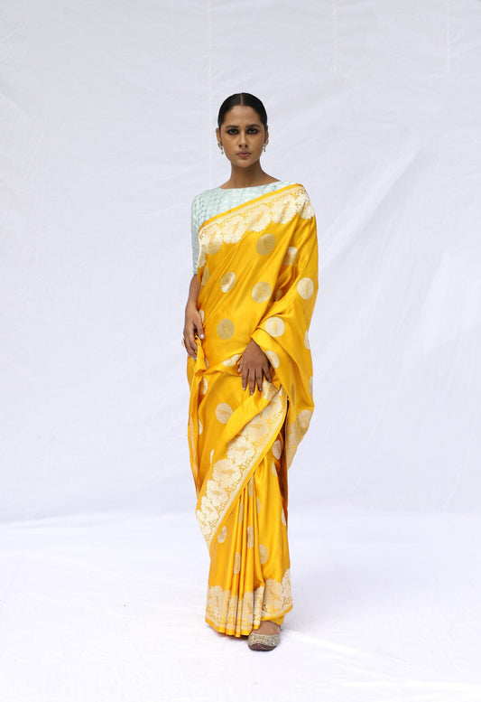 MM - MUSTARD MASHRU SILK