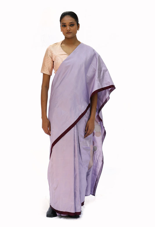 Iconic - Gola Mauve Katan Silk Saree