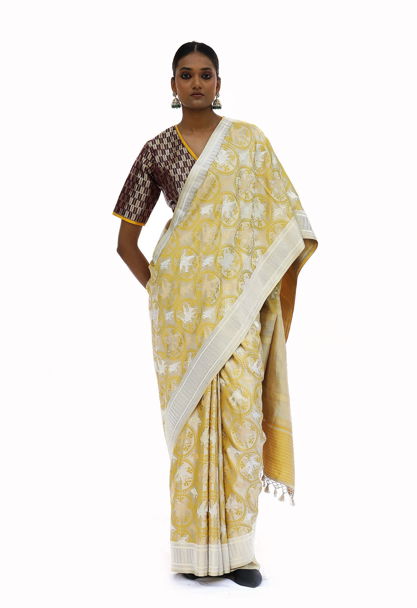 MM - MUSTARD MASHRU SILK