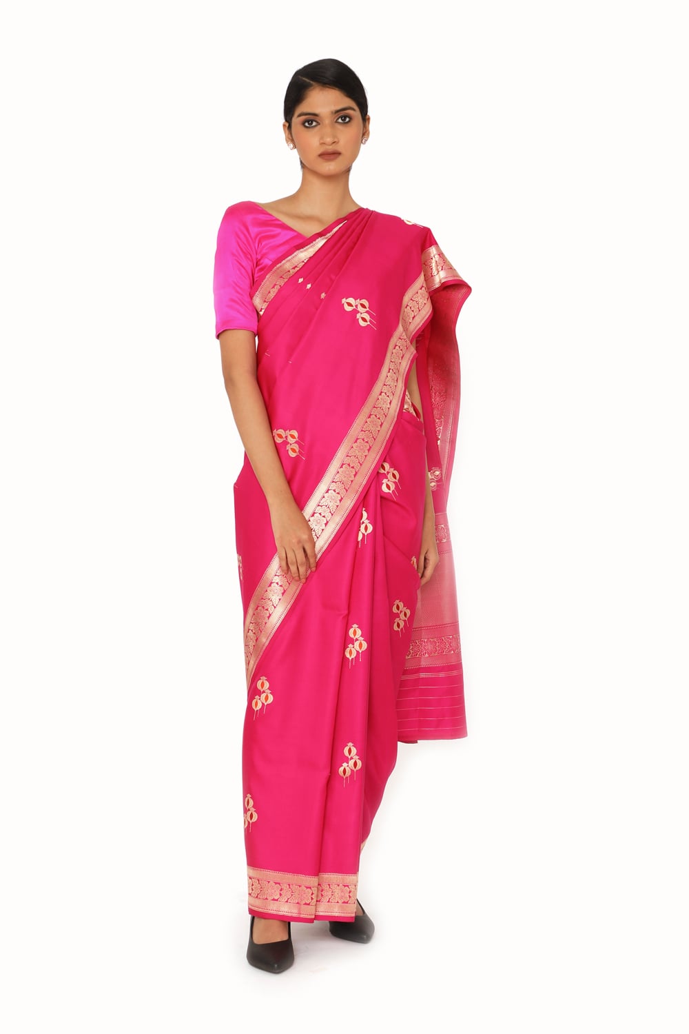 SUMAH rani pink saree