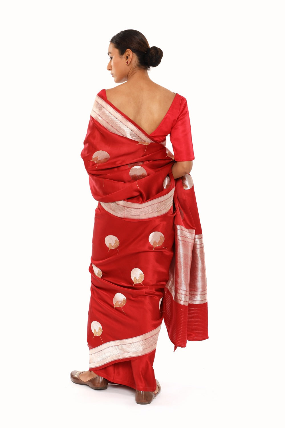 MM - RED MASHRU SILK