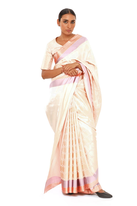 Madhukosh  Baby Pink Saree