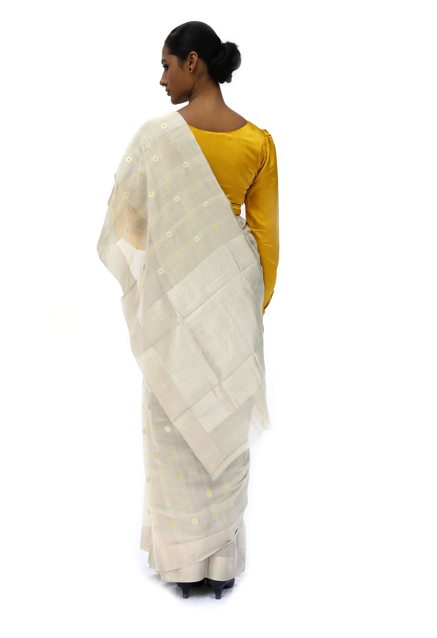 BOA -  Beige Chanderi Silk