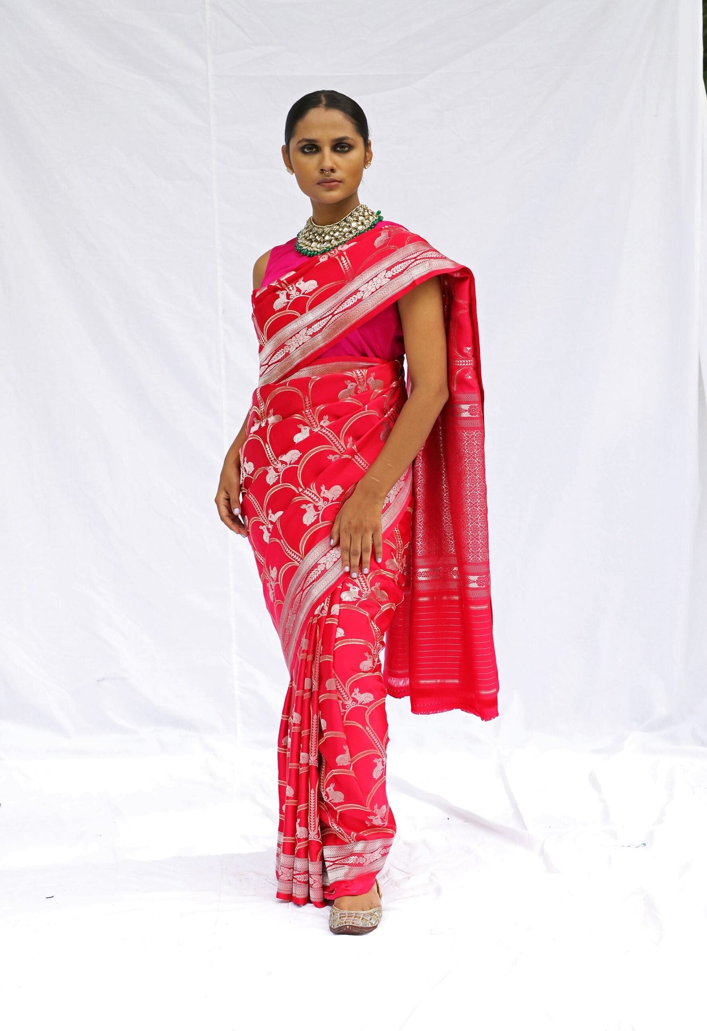 MM - PINK MASHRU SILK